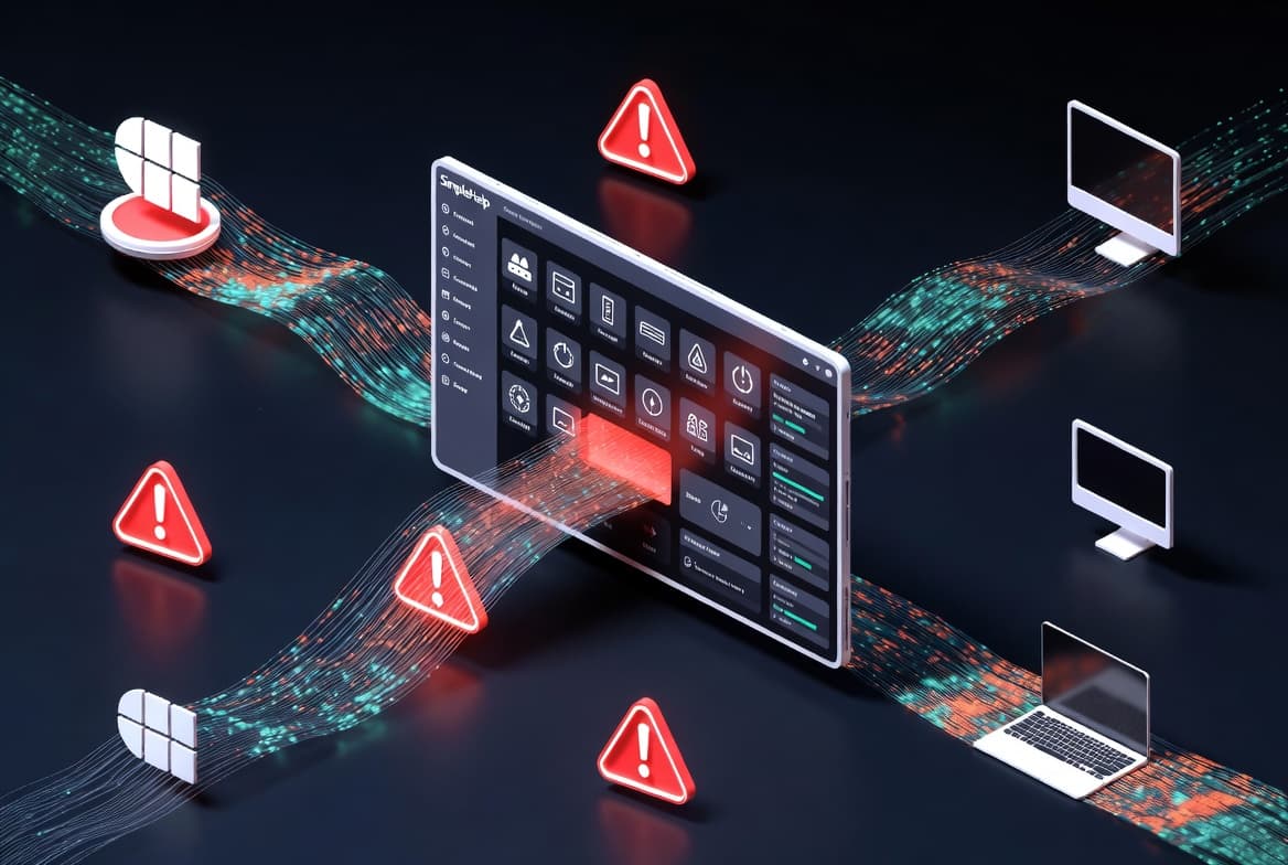 SimpleHelp auth bypass and credential theft.