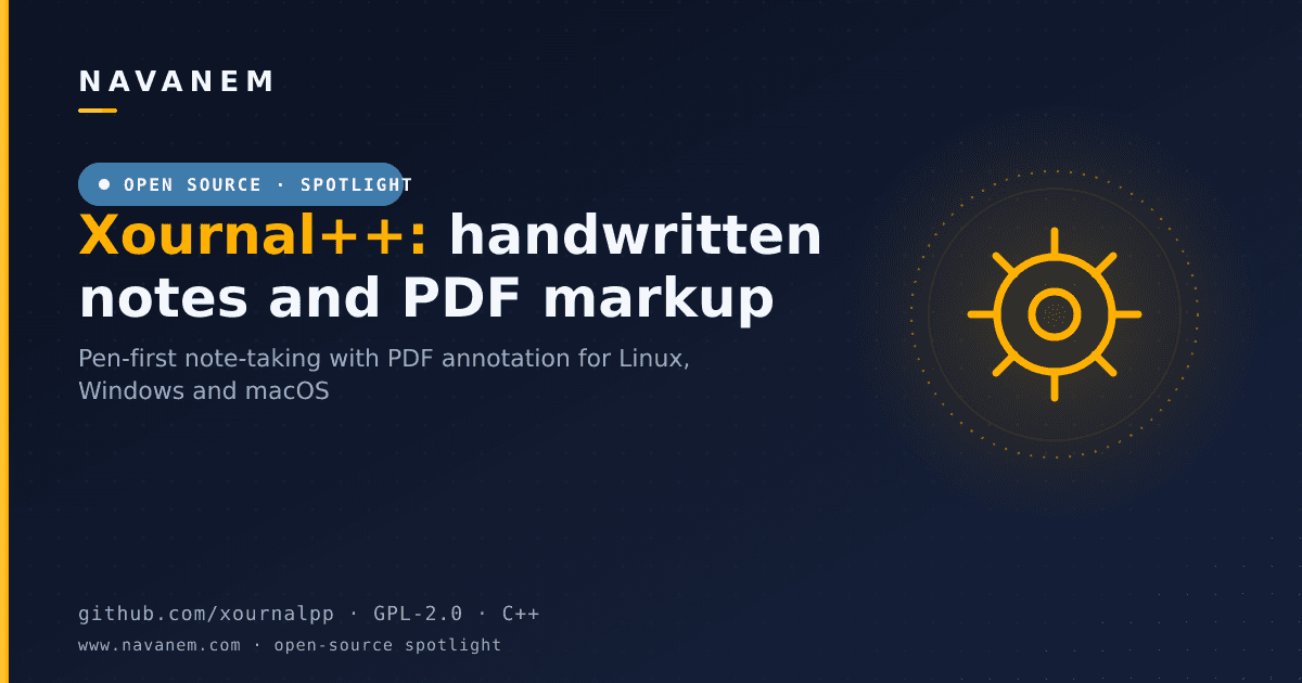 Xournal++: Free Handwritten Note-Taking with PDF Annotation - cover