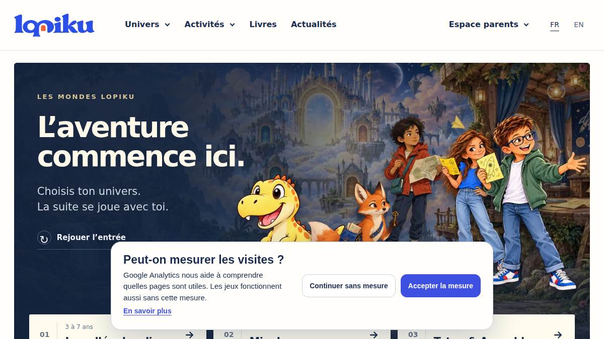 Aperçu public de lopiku, vérifié le 3 octobre 2026.